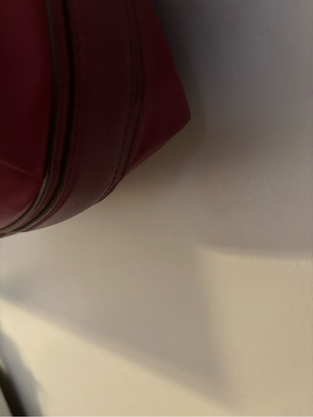 Coach Red Leather Shoulder Bag with Gold Hardware - Picture 6 of 9